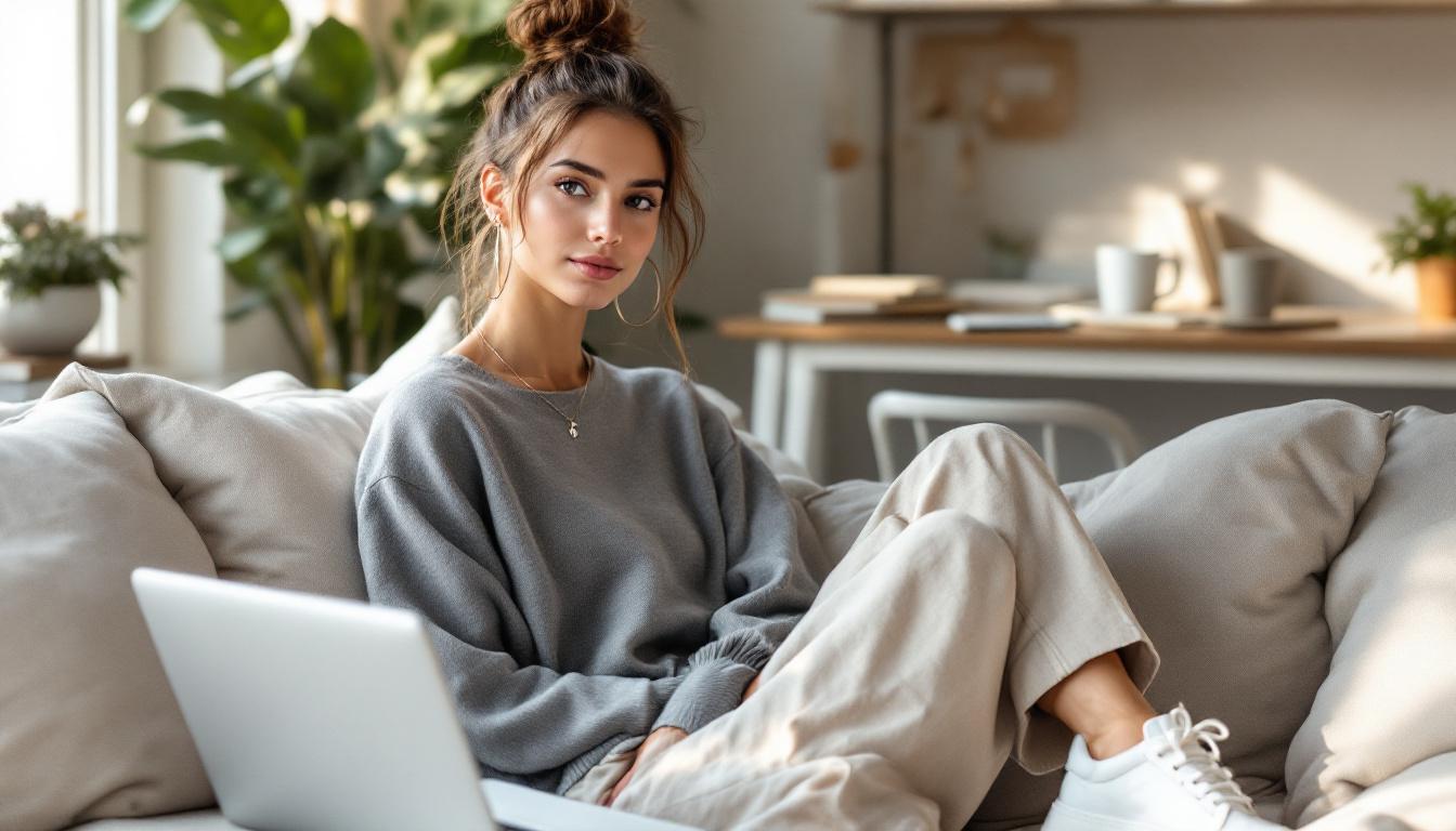 découvrez 5 looks confortables et stylés pour travailler à la maison, parfaits pour rester à l'aise sans sacrifier votre allure professionnelles. inspirations faciles à adopter pour éviter l'effet pyjama !