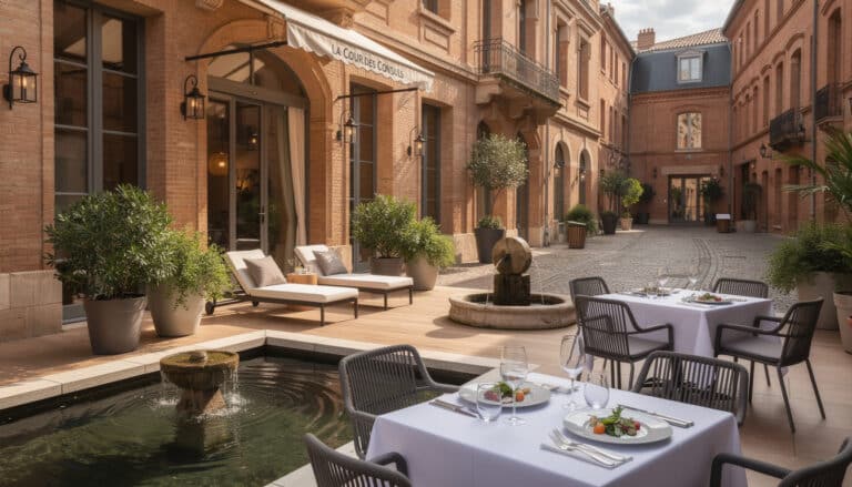 découvrez la cour des consuls hotel spa, un havre de détente et de gastronomie au cœur de toulouse, alliant confort raffiné, spa luxueux et cuisine locale d'exception.