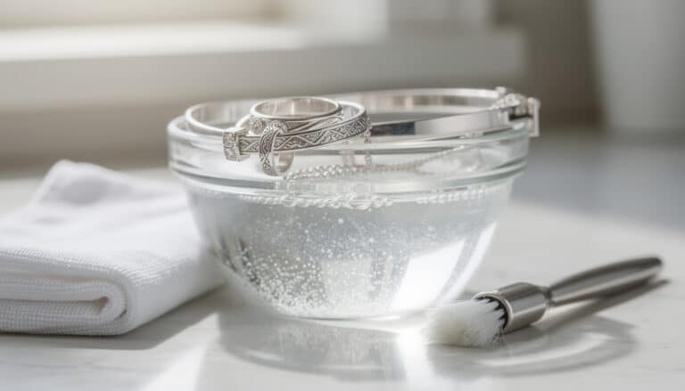 découvrez comment nettoyer efficacement vos bijoux en argent avec du vinaigre blanc pour leur redonner éclat et brillance naturellement.