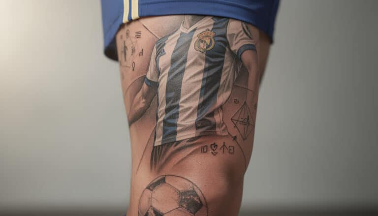 découvrez comment le tatouage maillot de foot allie passion sportive et symbolique personnelle, un art corporel qui célèbre l'amour du football de façon unique.