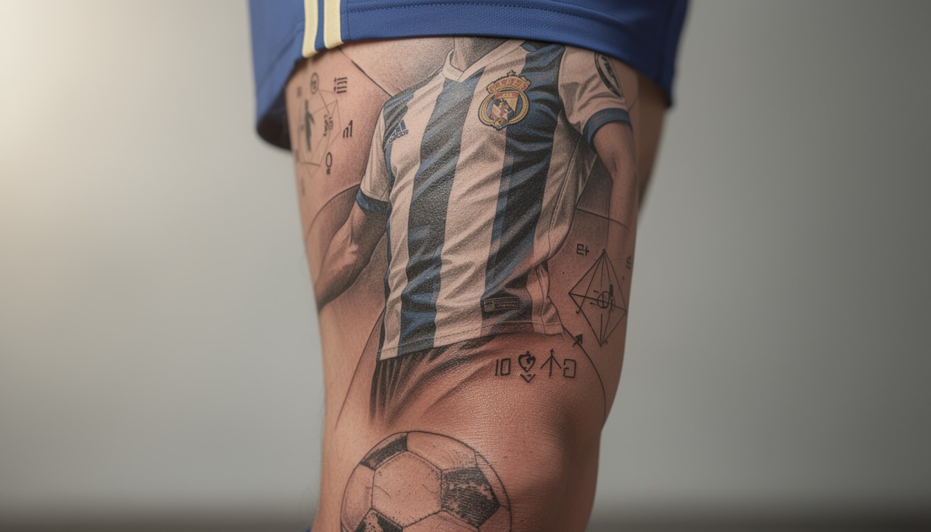 découvrez comment le tatouage maillot de foot allie passion sportive et symbolique personnelle, un art corporel qui célèbre l'amour du football de façon unique.